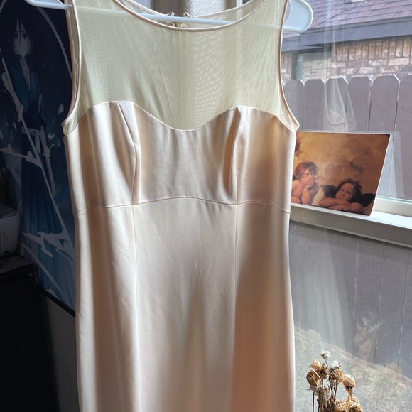 Vintage Blacktie Oleg Cassini nude champagne gala holiday dress - Picture 10 of 16